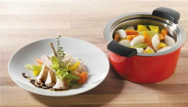 Kuhn Rikon Hotpan Servierkochtopf In Rot 22 Cm / 3 L – Bild 7