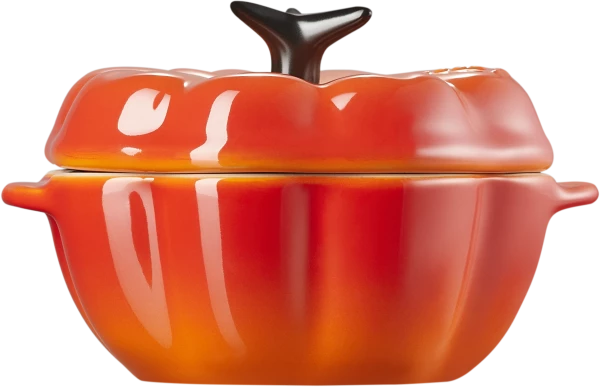 Le Creuset Kürbisförmchen Mit Deckel In Ofenrot – Bild 3