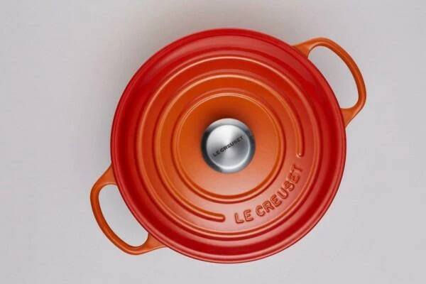 Le Creuset Bräter Signature Rund In Ofenrot 26 Cm / 5,3 L – Bild 2