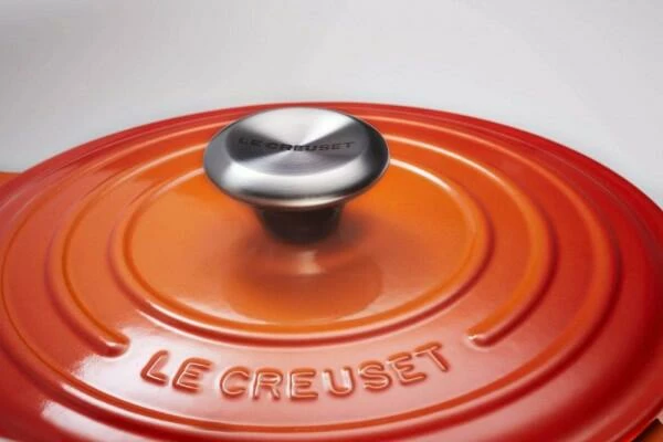 Le Creuset Bräter Signature Rund In Ofenrot 26 Cm / 5,3 L – Bild 3