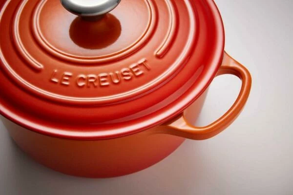 Le Creuset Bräter Signature Rund In Ofenrot 22 Cm / 3,3 L – Bild 4