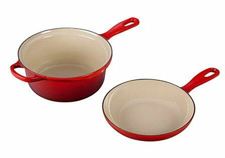 Le Creuset Marmitout In Kirschrot 2 In 1 – Bild 2