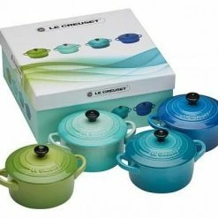 Le Creuset Mini-Cocotten Meeresbrise, 4er-Set
