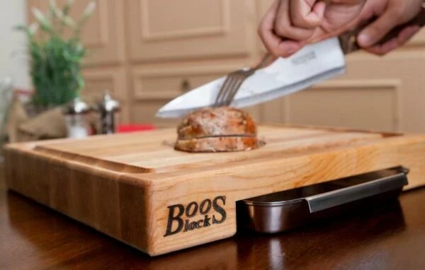 Boos Blocks Schneidebrett PrepMaster Mit Auffangschale 46 X 46 X 6 Cm/ 7,5 Kg – Bild 3
