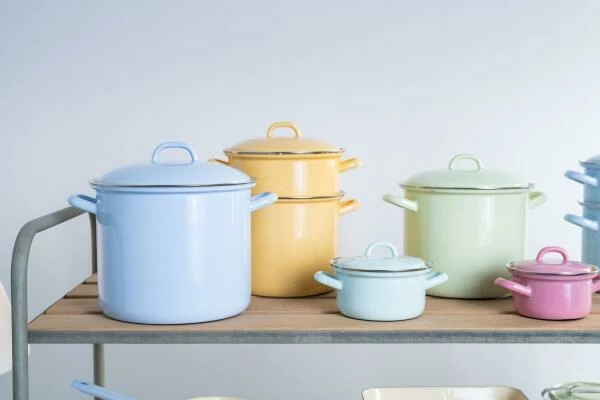 Riess Emaille Riess Topf Aus Emaille In Goldgelb – Bild 3