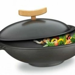 Spring Wok Aus Gusseisen, 6-teilig