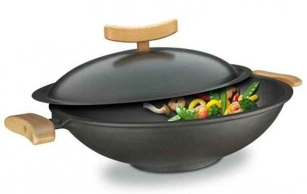 Spring Wok Aus Gusseisen, 6-teilig