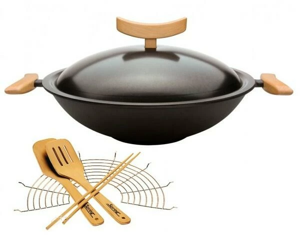 Spring Wok Aus Gusseisen, 6-teilig – Bild 2