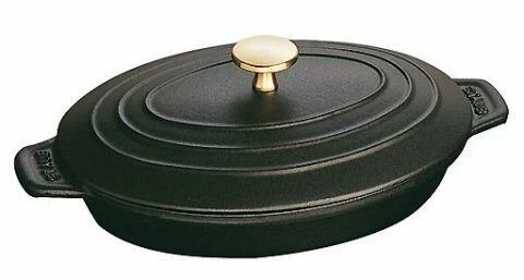 Staub Auflaufform Aus Gusseisen Mit Deckel, Oval