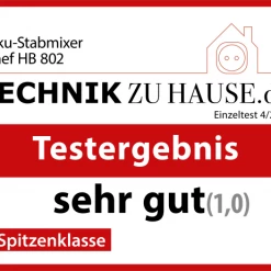GRAEF Akku-Stabmixer HB 802 In Schwarz 24 GRAEF Akku-Stabmixer HB 802 In Schwarz -Staub Cocotte SHOP Testsiegel Graef HB 802