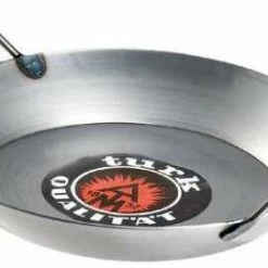 Turk Eisenpfanne Mit Zwei Griffen Boden: 31 Cm, Oben: 40 Cm, Rand: 7,5 Cm,