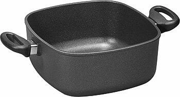 Woll Gussbräter Titanium Nowo, Viereckig 28,0 X 28,0 Cm/ 21,0 Cm/ 10,0 Cm/ 43,5 Cm/ 2,2 Kg/ 6,0 L