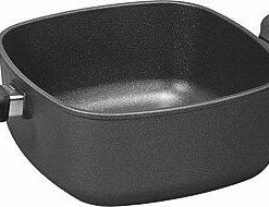 Woll Gussbräter Titanium Nowo, Viereckig 20,0 X 20,0 Cm/ 13,5 Cm/ 10,0 Cm/ 35,5 Cm/ 1,4 Kg/ 2,5 L