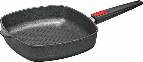 Woll Gusspfanne Titanium Nowo Induktion Eckig 28x28 Cm/ 21 Cm/ 7 Cm/ 52 Cm/2,3 Kg – Bild 2