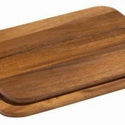 Zassenhaus Frühstücksbrett Akazienholz, 2er-Set 26 X 17 Cm