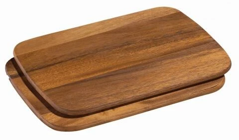 Zassenhaus Frühstücksbrett Akazienholz, 2er-Set 26 X 17 Cm