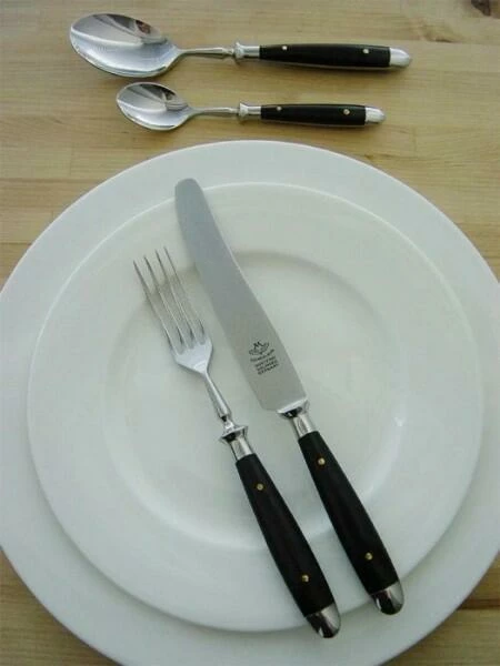 Eichenlaub Fischmesser Aus Ebenholz – Bild 2