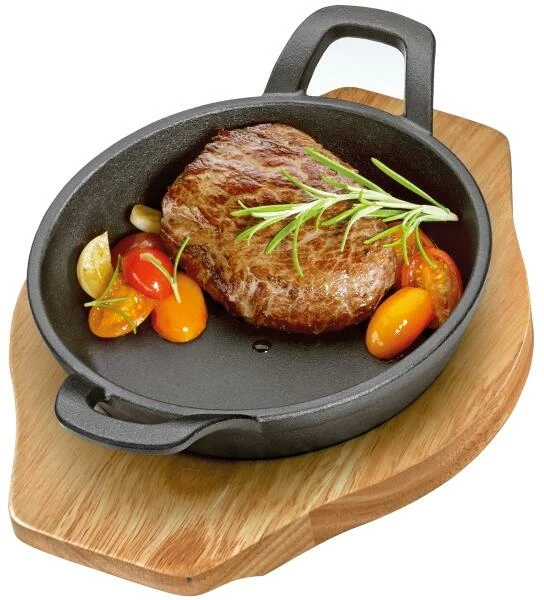 Küchenprofi Servierpfanne Mit Holzbrett – Bild 2