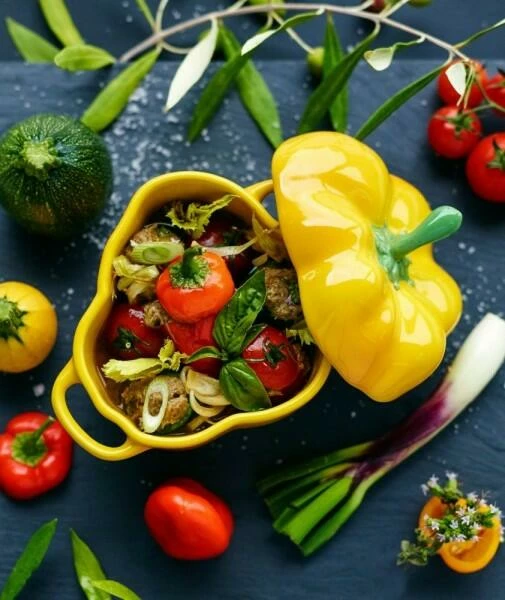 Staub Cocotte Paprika In Gelb – Bild 2